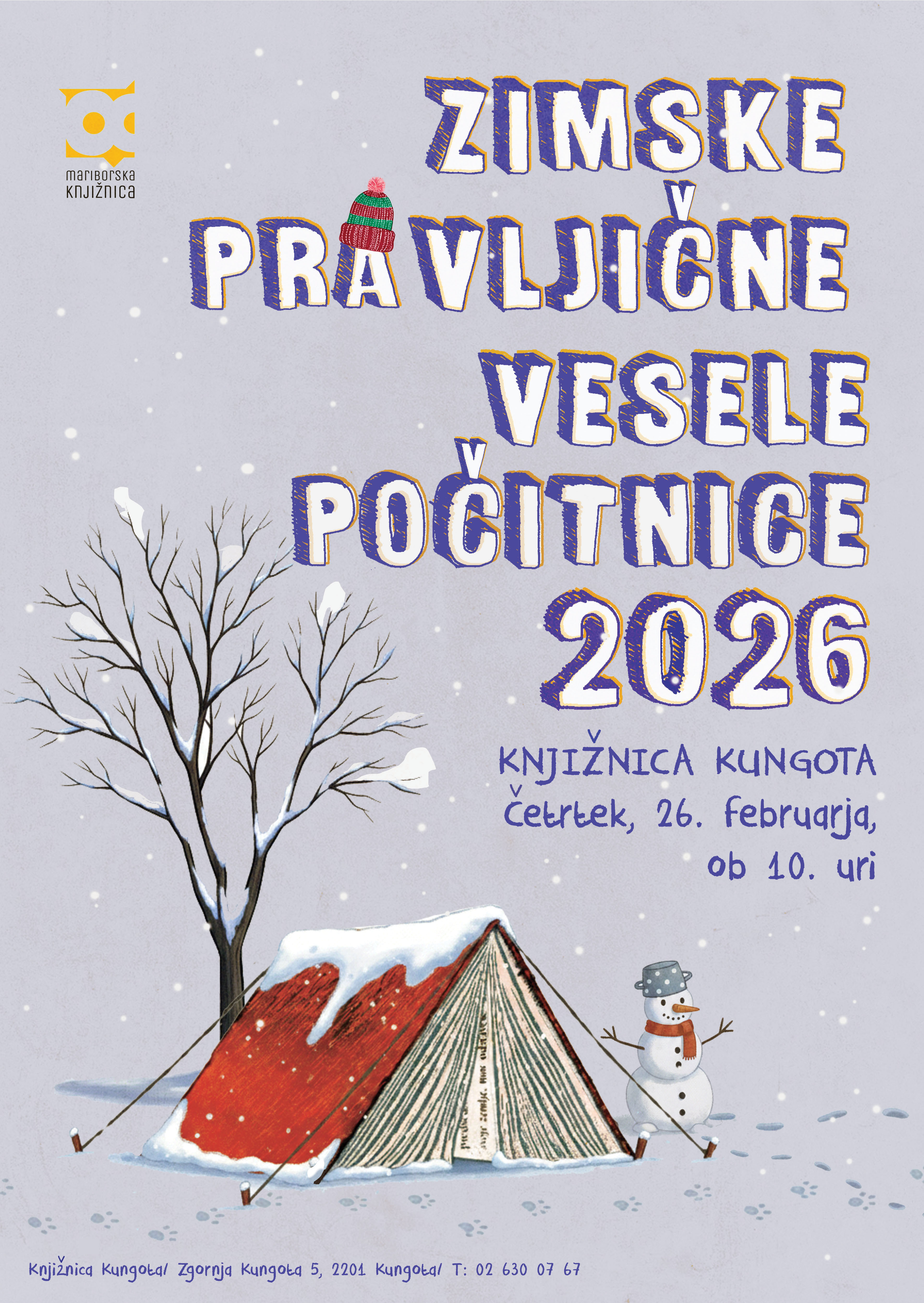 VESELE POČITNICE kNJIŽNICA KUNGOTA